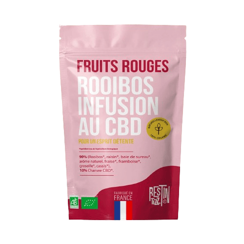 Rooibos CBD Bio fruits rouges pas cher.