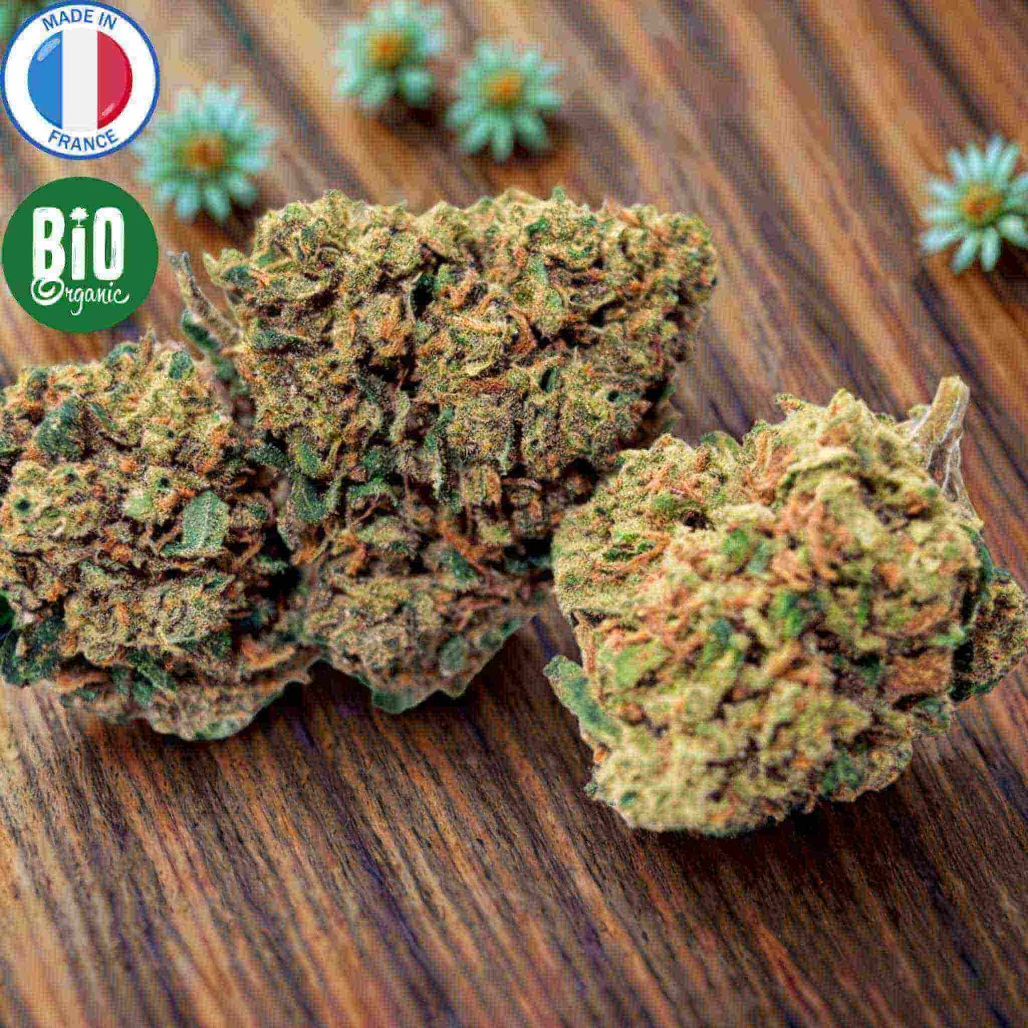 fleur cbd bio gelato produite en France