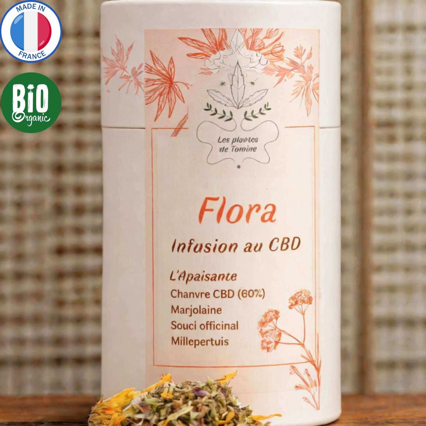 Infusion bio au CBD pour le stress