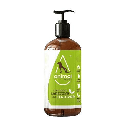 Shampoing pour chien et chat à la peau sensible au chanvre le comptoir du CBD Bio pas cher
