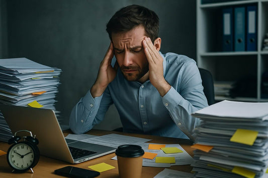homme stressé 