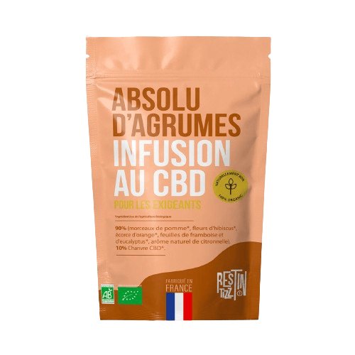 Infusion CBD Bio Absolu d'agrumes pas cher.