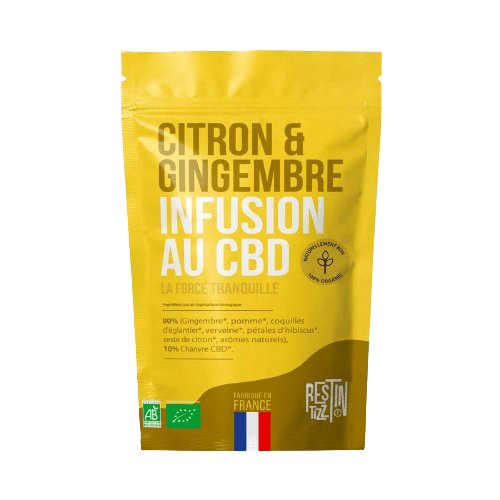 Infusion CBD Bio Citron Gingembre pas cher.