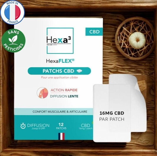Patch CBD 16 mg Format XL – Soulagement prolongé des douleurs musculaires et articulaires