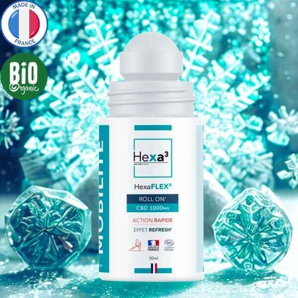 Roll-on CBD 1000mg effet froid, certifié bio et fabriqué en France - Le Comptoir du CBD Bio
