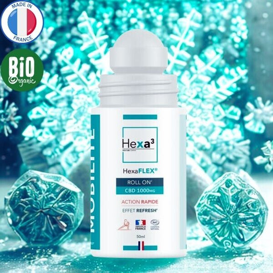 Roll-on CBD 1000mg effet froid, certifié bio et fabriqué en France - Le Comptoir du CBD Bio