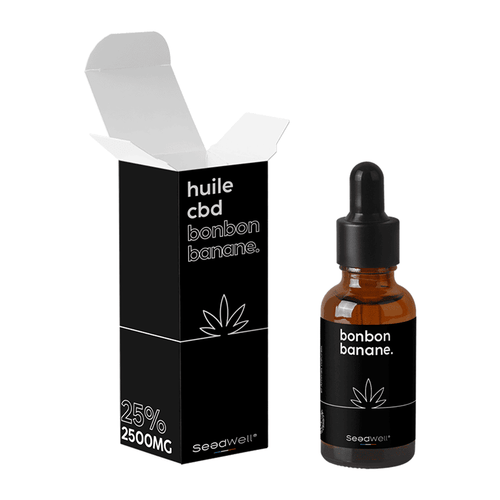 Huile de CBD Bonbon banane, Huile de CBD pas cher, CBD pas cher, le comptoir du CBD bio